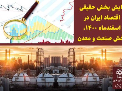 پایش بخش حقیقی اقتصاد ایران در اسفند ماه ‍۱۴۰۰ در بخش صنعت و معدن