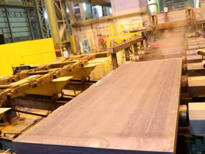 تولید عریض ترین اسلب فولادی در فولاد جهان آرا